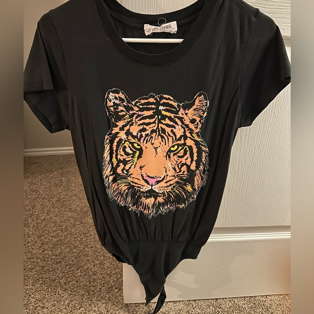Daydreamer free people collab tiger t shirt bodysuit